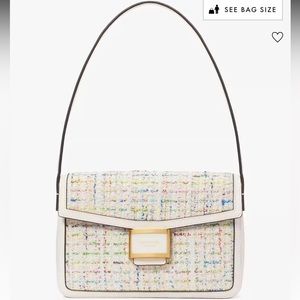 Kate Spade Katy Tweed Medium Shoulder Bag